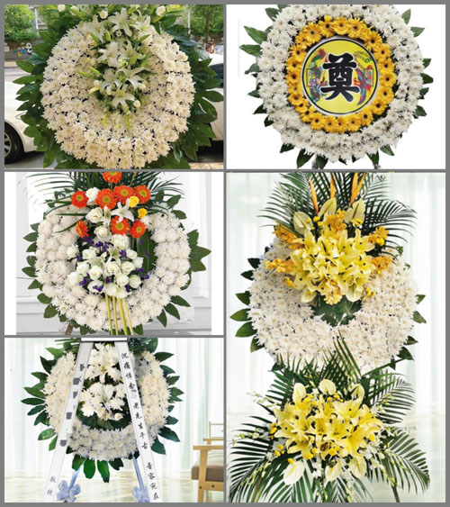 四川成都崇州市怀远镇枫南村花圈速递